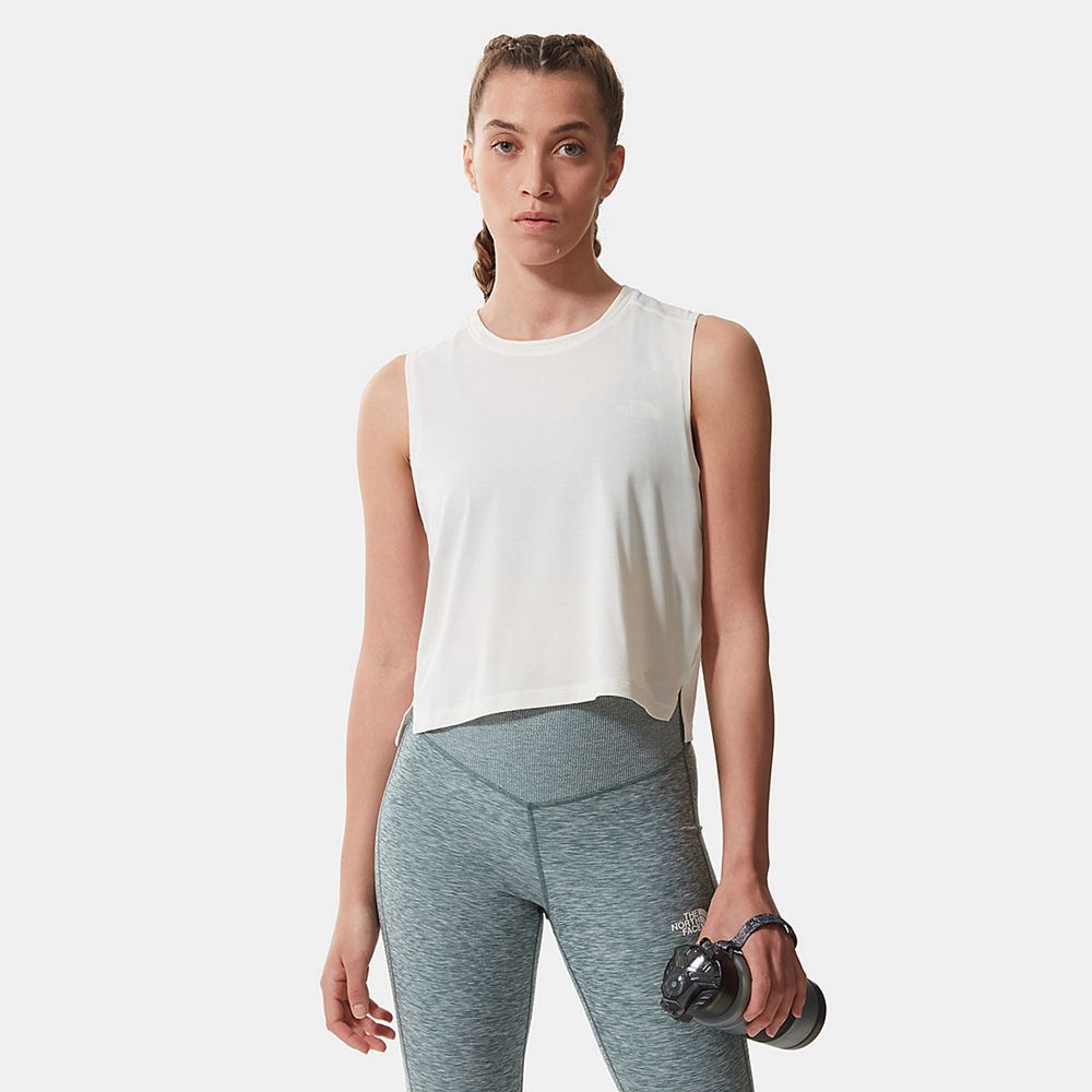 The North Face Tank Top Womens Australia - The North Face Active Trail Relaxed White Hiking (HOX-381